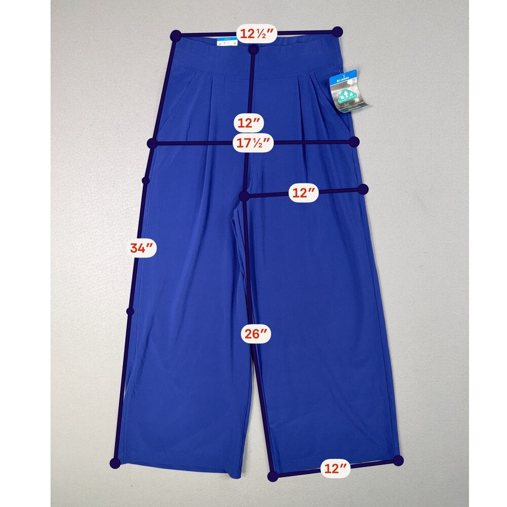 Columbia Women's Anytime Wide Leg Pants blue XS - Picture 2 of 9